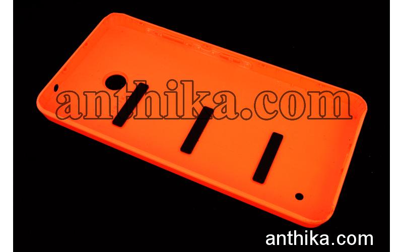 Nokia Lumia 630 635 Kapak Original Battery Cover Orange Used 02506D1