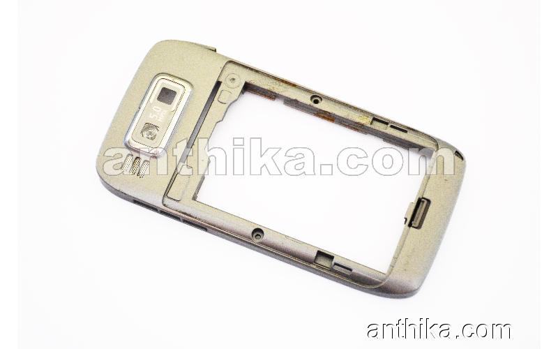 Nokia E72 Kasa Buzzer Soket Flex Original Middle Cover Silver Used