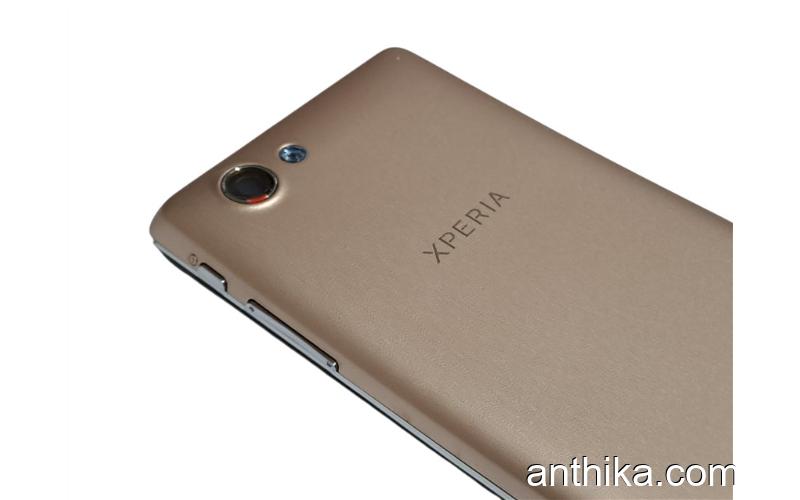 Sony Xperia J St26 St26i Kapak Kasa Original Full Housing Gold New