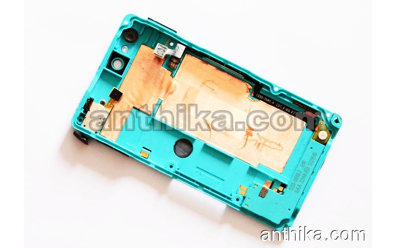 Sony Xperia Go ST27i Kasa Flex Original Middle Cover Blue Used 1262-5039