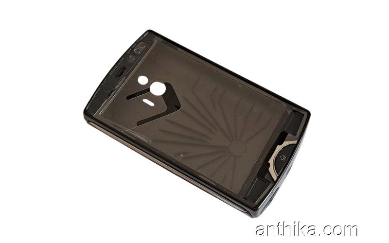 Sony Ericsson Xperia Mini ST15 ST15i Kapak Set Siyah Cover Black-Rose