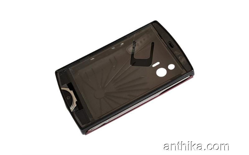 Sony Ericsson Xperia Mini ST15 ST15i Kapak Set Siyah Cover Black-Rose