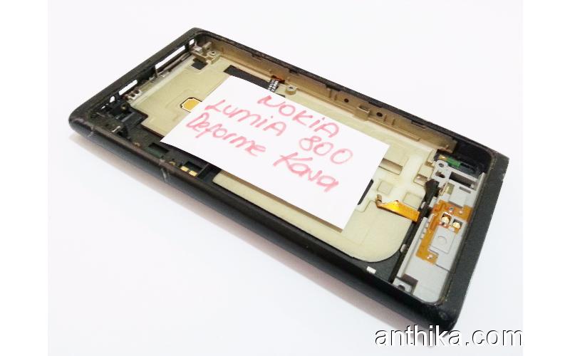 Nokia 800 Lumia Kapak Kasa Deforme Housing Black