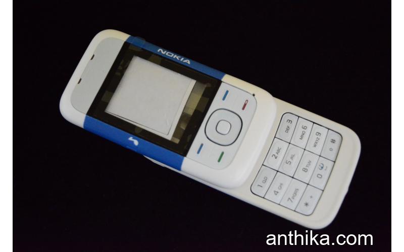 Nokia 5200 Kapak Kasa Tuş High Quality Full Housing Blue White New