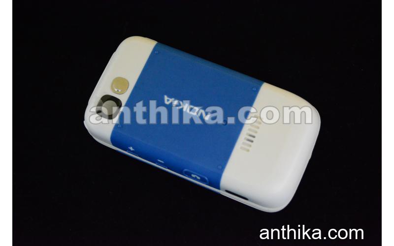 Nokia 5200 Kapak Kasa Tuş High Quality Full Housing Blue White New