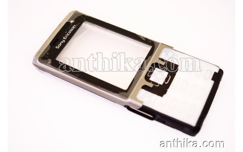 Sony Ericsson C702 Kapak Original Front Cover Silver New 1207-6688