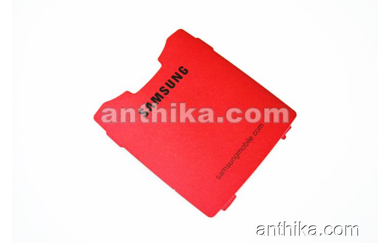 Samsung D830 Kapak Original Battery Cover Rose Red GH70-01257B