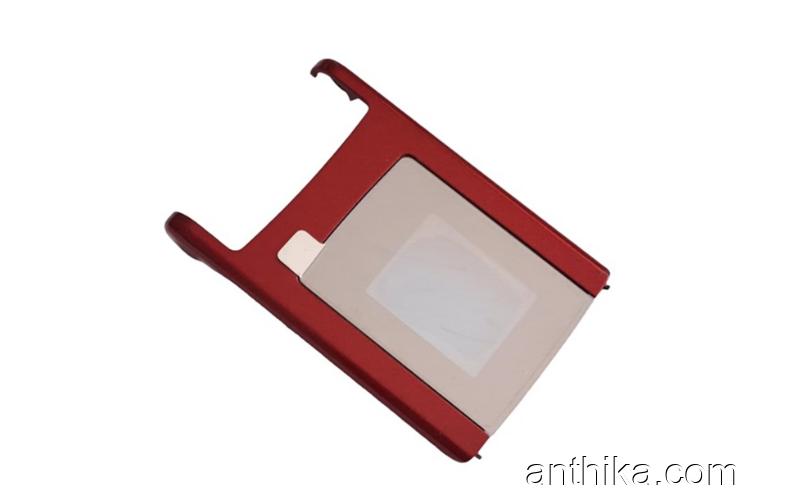 Nokia N76 Kapak Lens Original A-Cover Assy Glass Window Red New