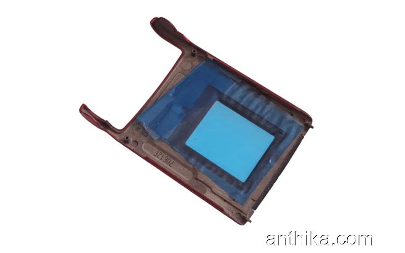 Nokia N76 Kapak Lens Original A-Cover Assy Glass Window Red New