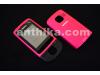 Nokia C2-05 Kapak Set Original Front and Battery Cover Pink New