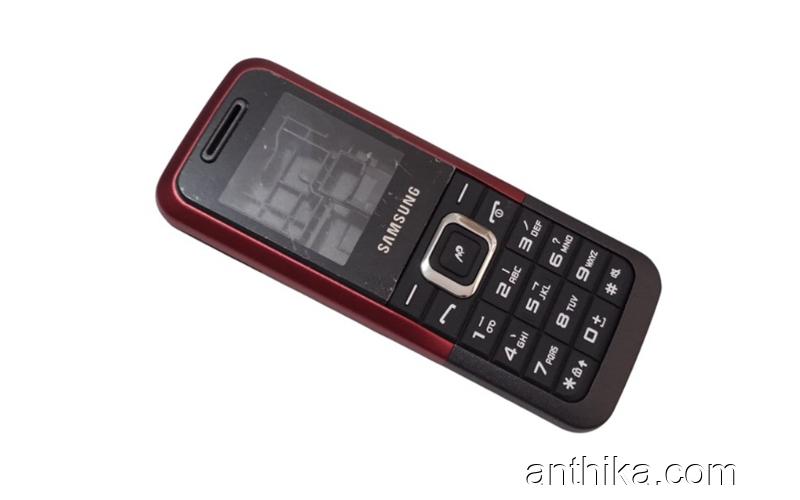 Samsung E1125 Kapak Kasa Tuş High Quality Full Housing Black Red New