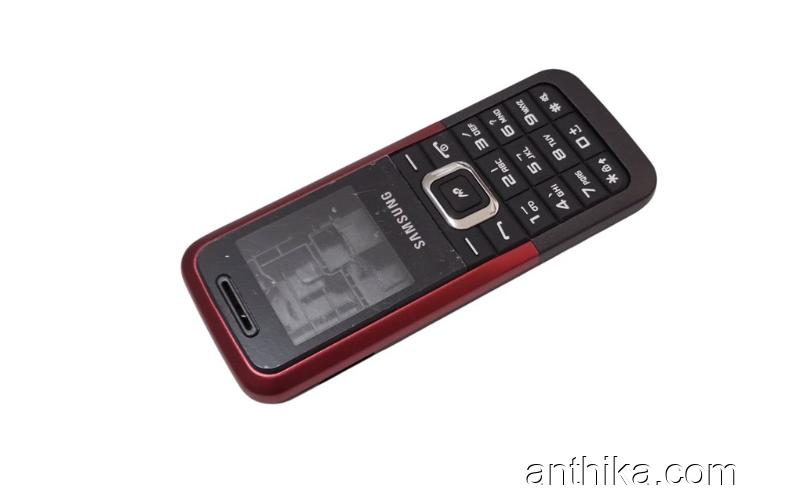 Samsung E1125 Kapak Kasa Tuş High Quality Full Housing Black Red New