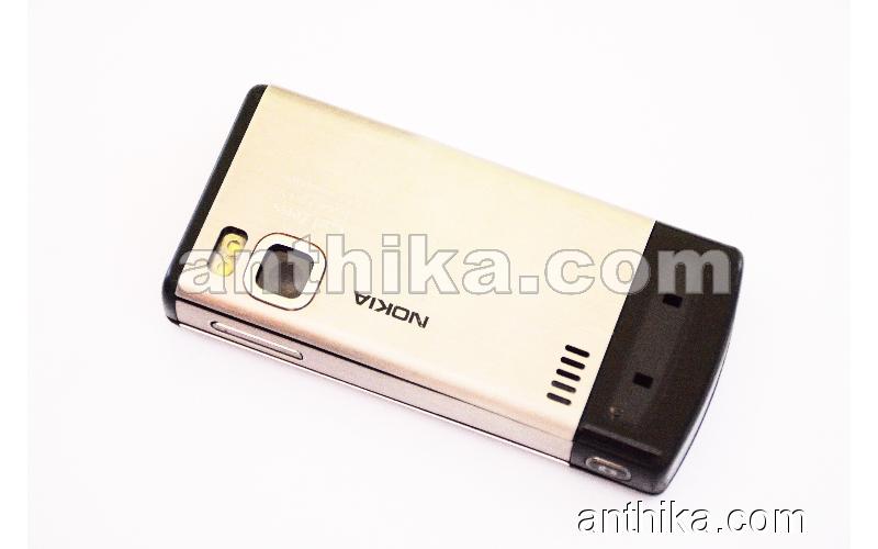 Nokia 6500 Slide Kapak Kasa Tuş Kızak Original Full Housing Silver Used