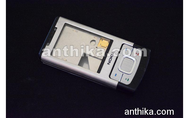 Nokia 6500 Slide Kapak Kasa Tuş Kızak Original Full Housing Silver Used