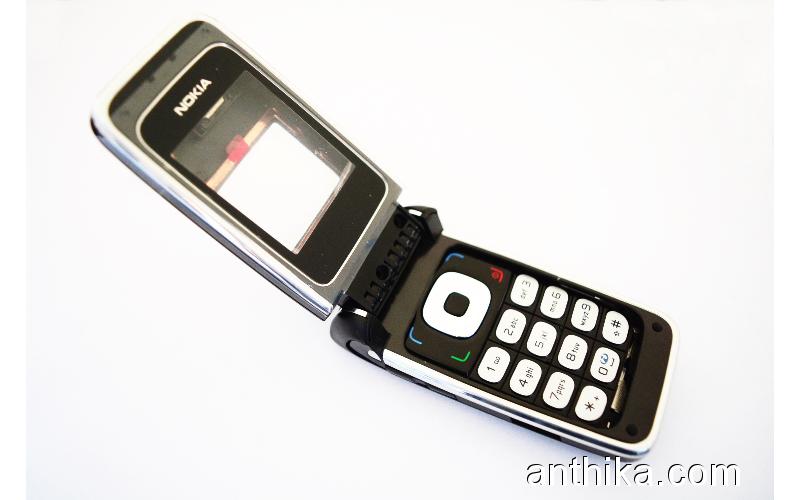 Nokia 6125 Kapak Kasa Tuş Original Full Housing Black New