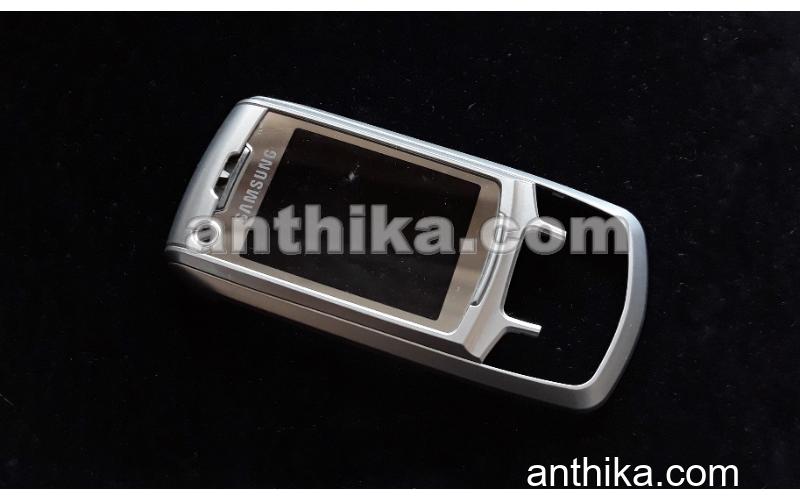 Samsung Z400 Kapak Original Front Cover Silver Used