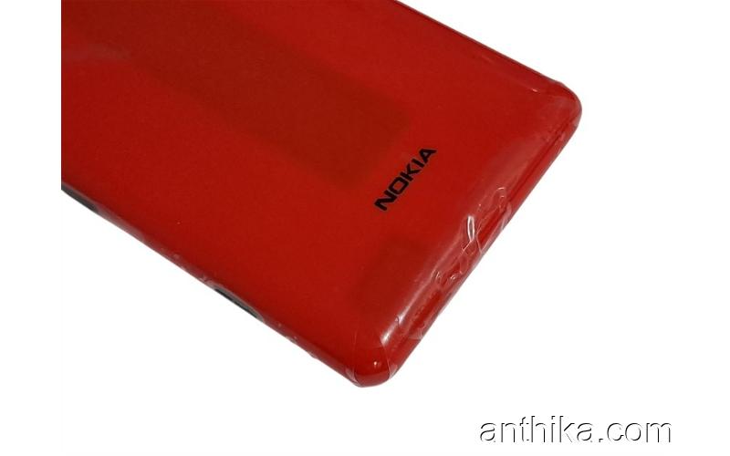 Nokia Lumia 820 N820 Kapak NFC Anten Original Battery Cover Red