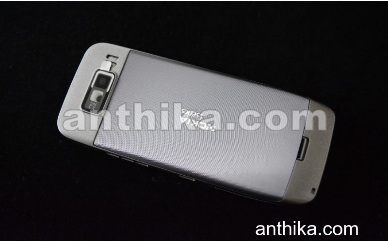 Nokia E55 Kapak Kasa Tuş High Quality Full Housing Silver New