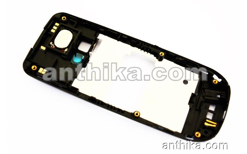 Nokia 3120 Classic Kasa Anten Buzzer Original Middle Cover Black New