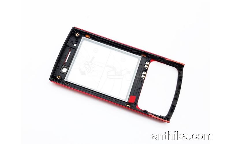 Nokia 6700 Slide Kapak Original Front Cover Red New