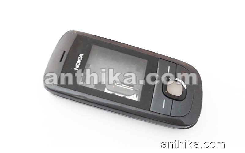 Nokia 2220 Slide Kapak Kasa Tuş Original Full Housing Black Used