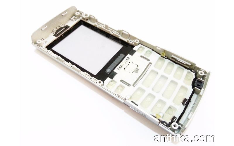 Samsung M200 Kapak Tuş Orjinal Cover Keypad Silver