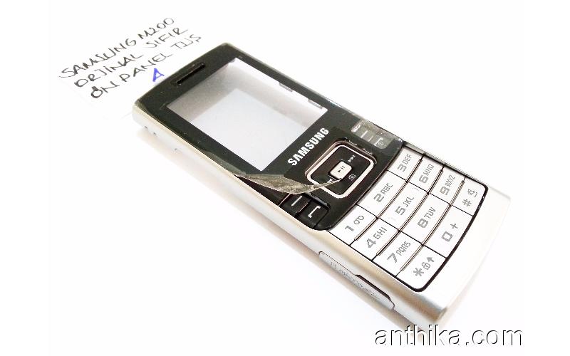 Samsung M200 Kapak Tuş Orjinal Cover Keypad Silver