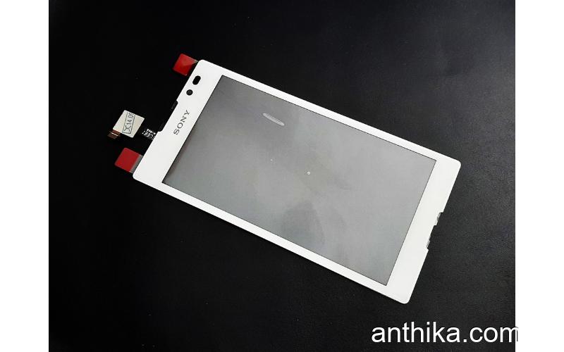 Sony Xperia C C2305 Dokunmatik Beyaz Panel ön Cam Sony S39H