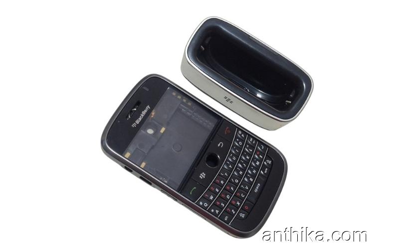 Blackberry 9000 Bold Kapak Kasa Tuş Dock Station Black Red New