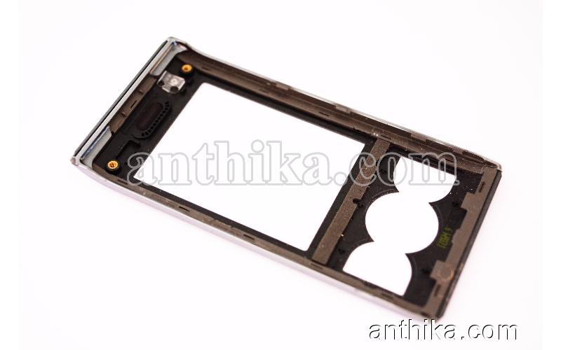 Sony Ericsson W595 W595i Kapak Original Front Cover Grey 1210-2756