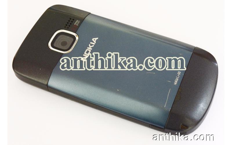 Nokia C3 Kapak Kasa Tuş Orjinal Full Housing Navy Blue Used