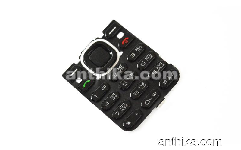 Nokia 5220 XpressMusic Tuş Original Russian Keypad Black New