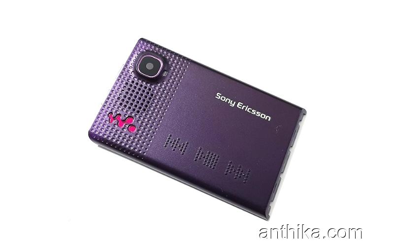 Sony Ericsson w380 w380i Kapak Original Front Cover Purple Used