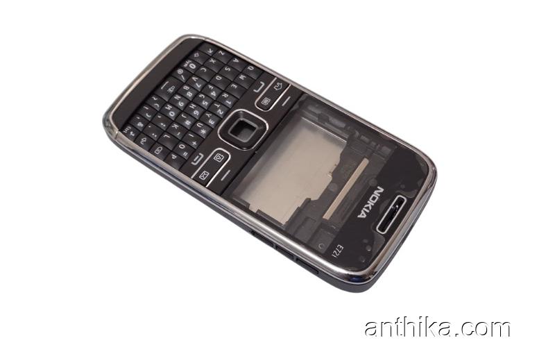 Nokia E72 E72i Kapak Kasa Tuş Original Housing Black New Condition