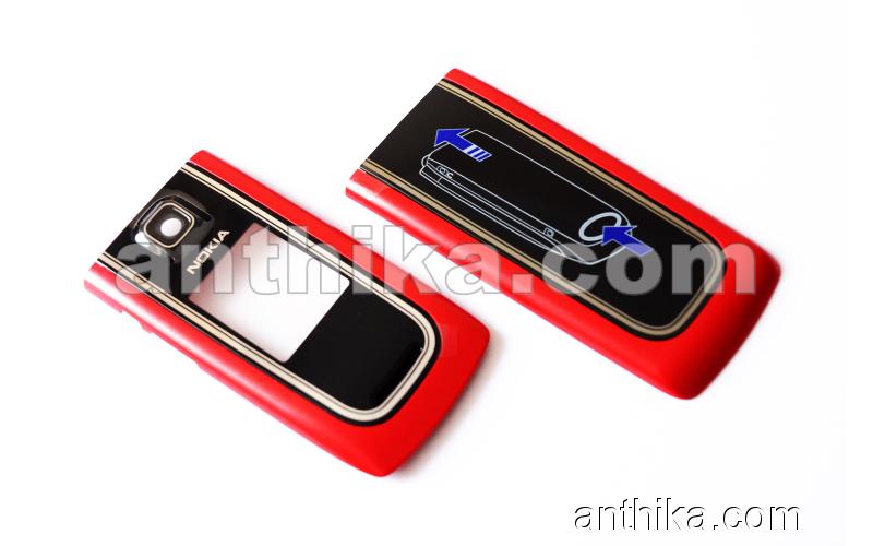 Nokia 6555 Fold Kapak Original Front and Battery Cover Red New