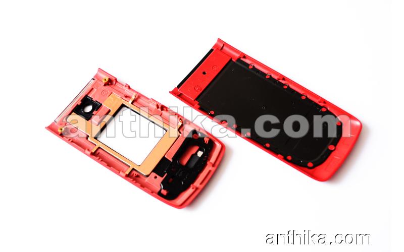 Nokia 6555 Fold Kapak Original Front and Battery Cover Red New