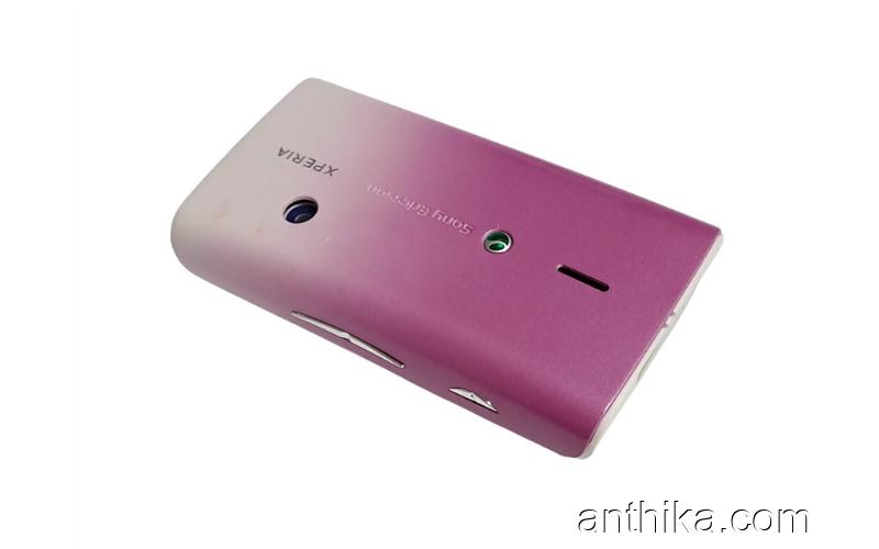 Sony Xperia E15i X8 Kapak Kasa Tuş Full Cover White Pink New