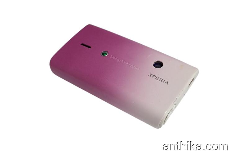 Sony Xperia E15i X8 Kapak Kasa Tuş Full Cover White Pink New