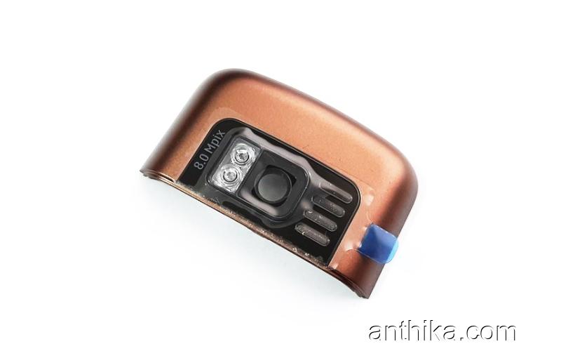 Nokia C6-01 Kamera Kapak Original Camera Cover Brown New 0258068