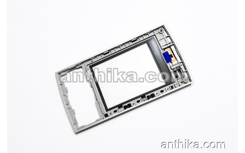 Nokia X3 X3-00 Kapak Original Front Cover Silver Red New