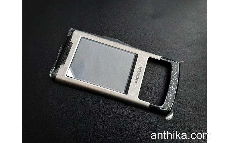Nokia 6500 Slide Kapak Speaker Original Front Cover and Sapeaker Silver New