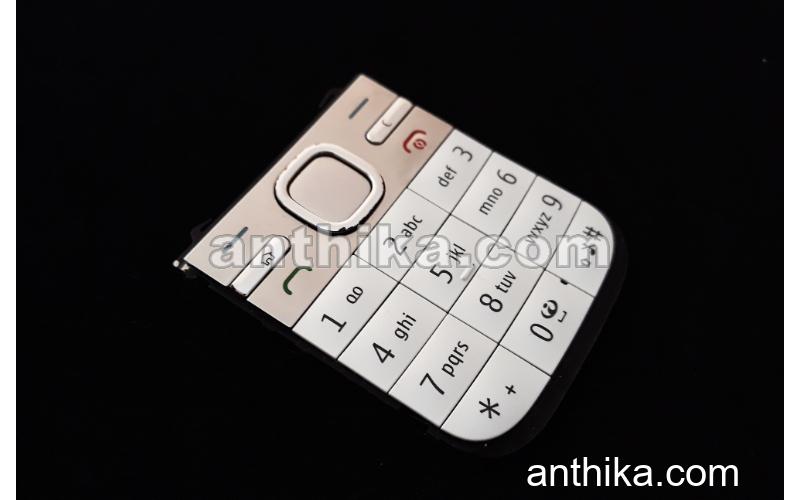 Nokia C5 Tuş Original Keypad White New Condition