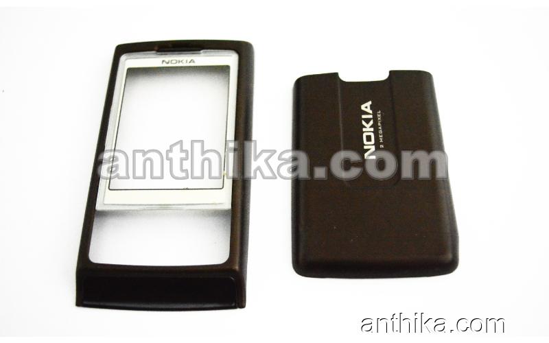 Nokia 6270 Kapak Original Front and Battery Cover Brown Used