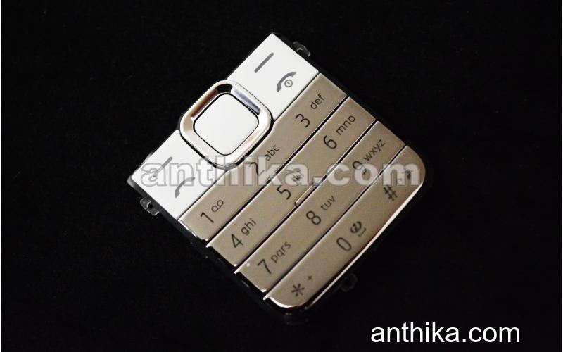 Nokia 7310 Supernova Tuş Original Silver White New