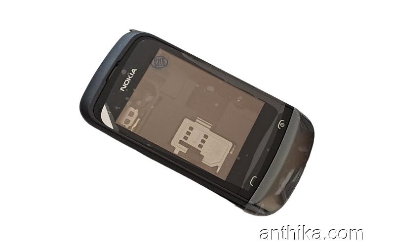 Nokia C2-03 Kapak Kasa Dokunmatik Original Full Housing Black New