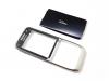 Nokia E55 Kapak Set Original Front and Battery Cover Silver Black New