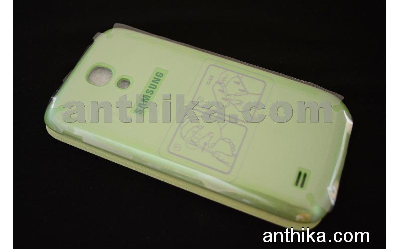 Samsung S4 Mini Kılıf Original Flip Cover Green New