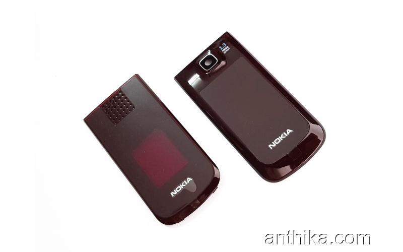 Nokia 2720 Fold Kapak Set Original Front and Battery Cover Rose New
