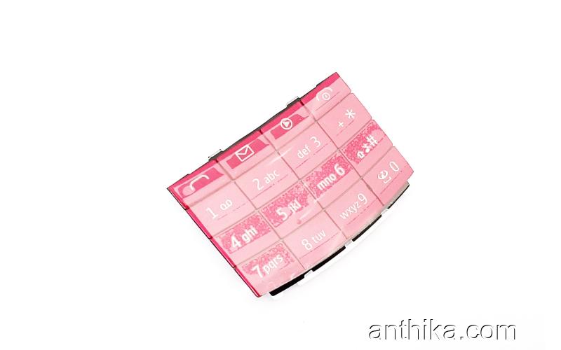 Nokia X3-02 Tuş Original Keypad Pink New