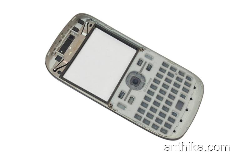 Nokia 302 Asha Kapak Tuş Original Front Cover and Keypad Gray New